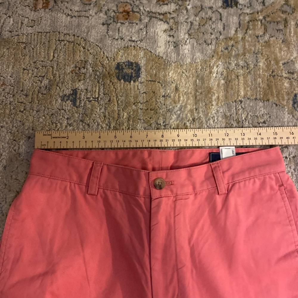Vineyard Vines Pants Mens 30x34 Pink Chino Cotton Straight Leg Casual Flat Front - Picture 2 of 9